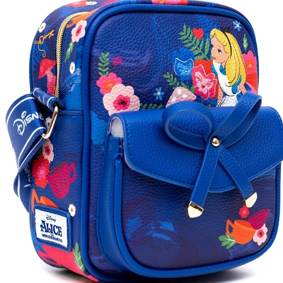 NWT WONDAPOP Disney ALICE IN WONDERLAND Blue Crossbody Bag - Picture 3 of 8